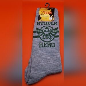 The Legend Of Zelda Hyrule Hero Socks Size 6.5-12
